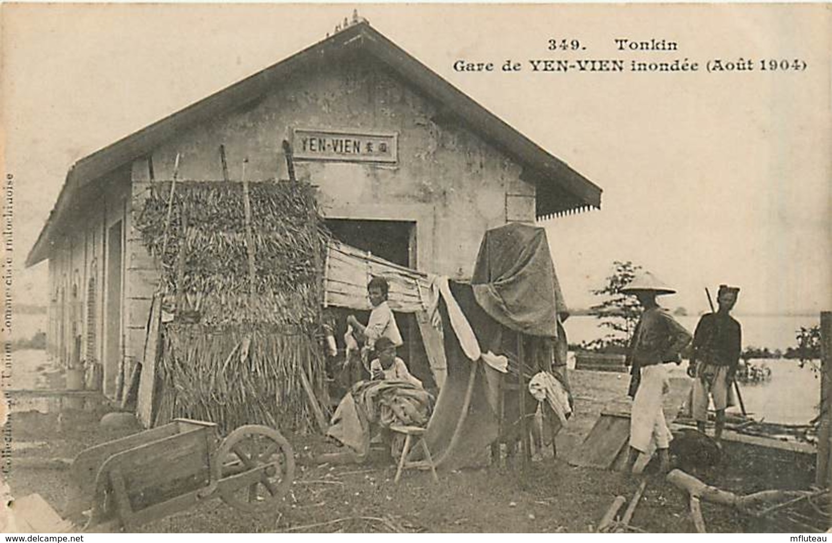 TONKIN    YEN-VIEN  Gare Inondee En 1904       INDO,316 - Viêt-Nam