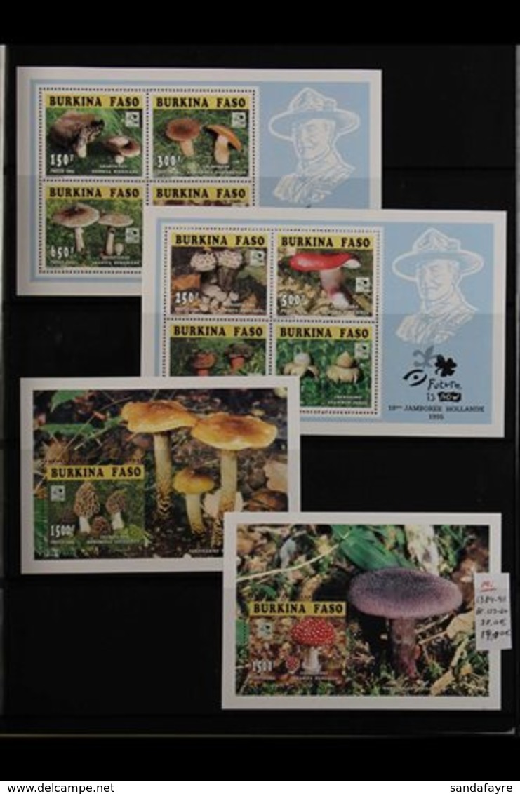 FUNGI ON STAMPS - AFRICA  An Outstanding Collection Of Mushrooms / Fungi On Never Hinged Mint Africa Sets, Miniature She - Other & Unclassified