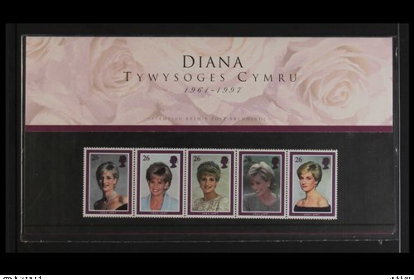 PRINCES DIANA  1998 Princess Diana, Ltd Printing - Welsh Language Presentation Pack  Containing (SG 2021/2025) The Se-te - Unclassified