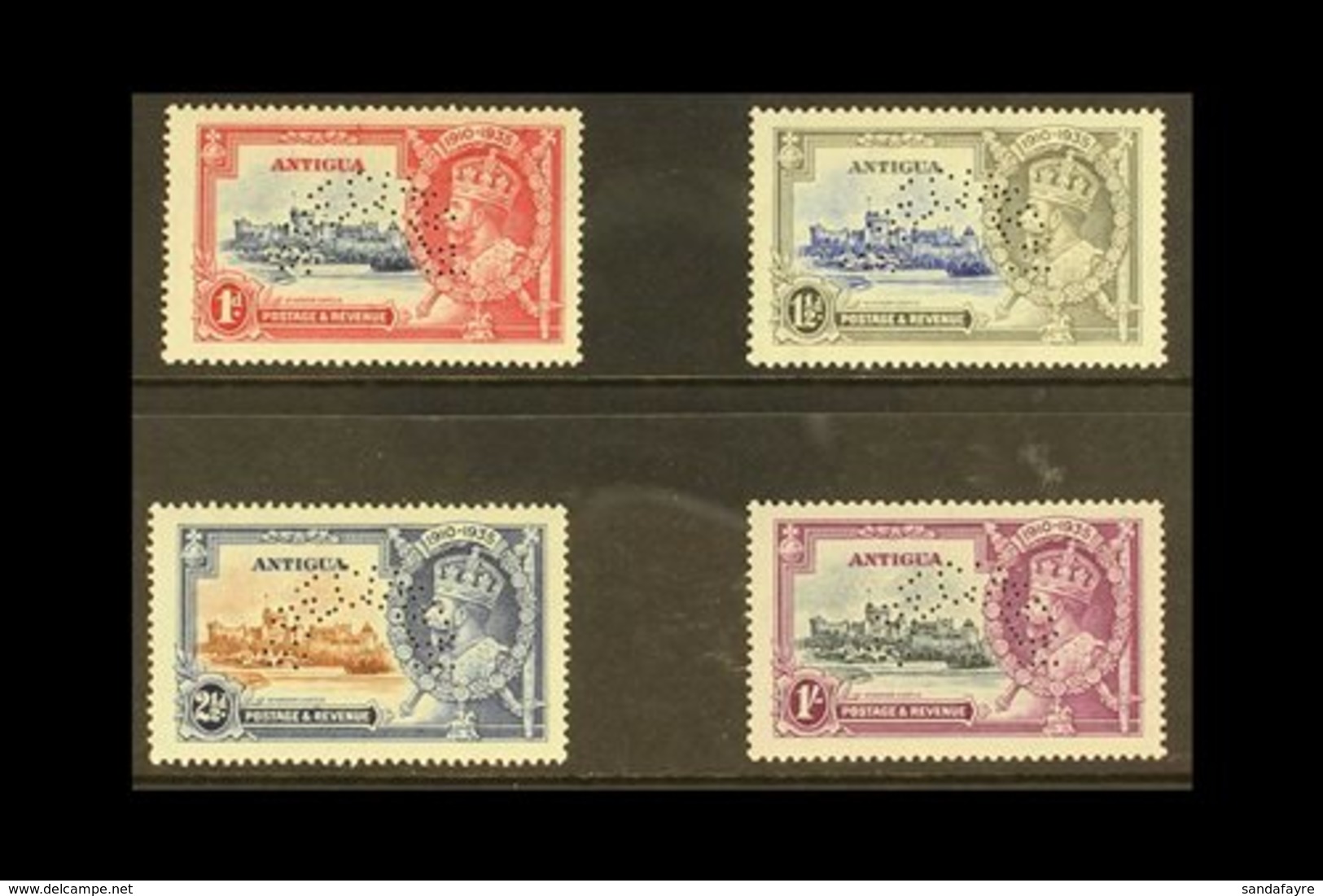 1935  Silver Jubilee Set Complete Perforated "Specimen", SG 91s/4s, Very Fine Mint. (4 Stamps) For More Images, Please V - Sonstige & Ohne Zuordnung