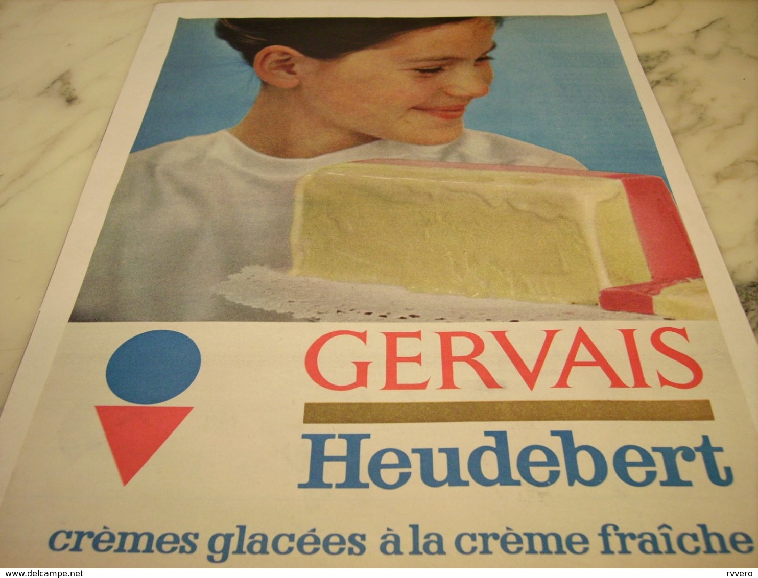 ANCIENNE PUBLICITE  GERVAIS ET HEUDEBERT   1961 - Afiches