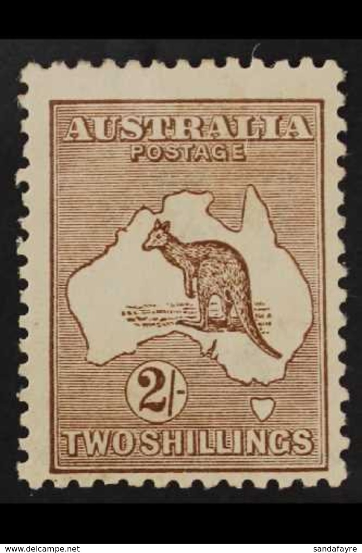 1915  2s Brown, Wmk Narrow Crown, Kangaroo, SG 41, Very Fien Mint. For More Images, Please Visit Http://www.sandafayre.c - Other & Unclassified