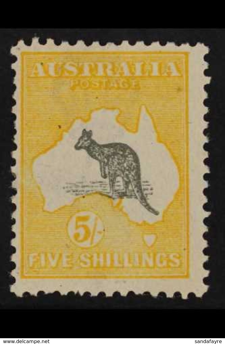 1915  5s Grey And Yellow, Wmk Narrow Crown, SG 42, Fine Never Hinged Mint. For More Images, Please Visit Http://www.sand - Altri & Non Classificati