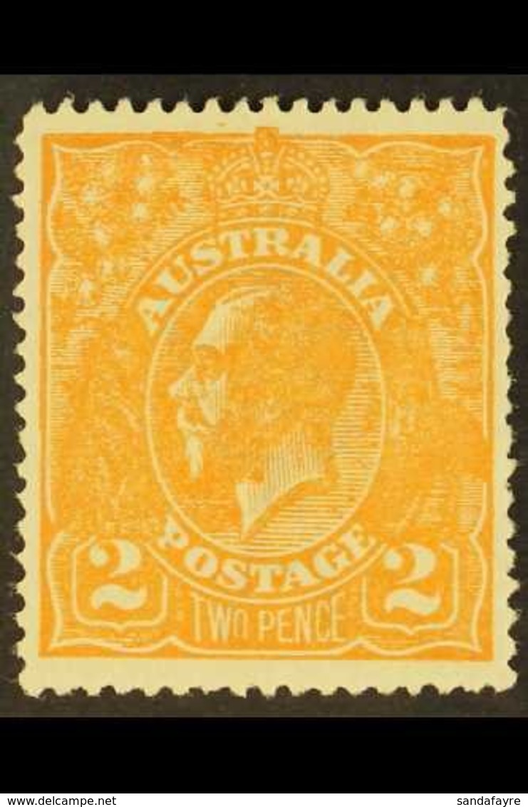 1918  2d Dull Orange On Semi Surface Paper, Bw 95g, Fine Mint For More Images, Please Visit Http://www.sandafayre.com/it - Altri & Non Classificati