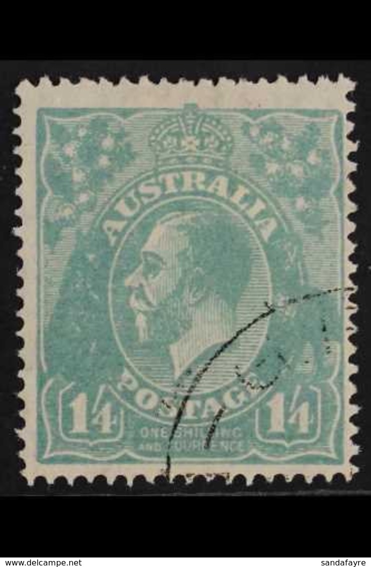 1926-30  1s4d Pale Greenish Blue KGV Head Perf 14, SG 93, Fine Used Cancelled To Order, BW 129w, Very Fresh. For More Im - Other & Unclassified