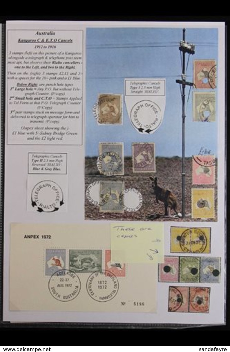 TELEGRAPH STAMPS & HISTORY  A BEAUTIFUL COLLECTION Informatively Written-up And Nicely Presented on Around 29 Pages Tele - Sonstige & Ohne Zuordnung