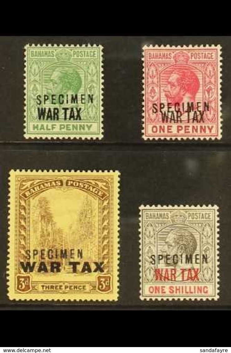 1918  War Tax Set Overprinted "SPECIMEN", SG 96s/99s, Very Fine Mint (4 Stamps) For More Images, Please Visit Http://www - Sonstige & Ohne Zuordnung