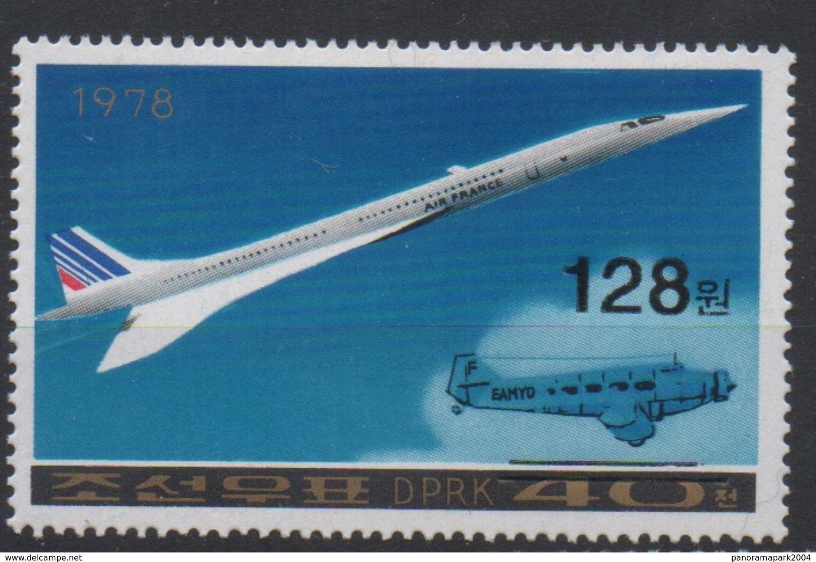 North Korea Corée Du Nord 2006 Mi. 5095 Surchargé OVERPRINT Avion Airplane Flugzeug Concorde Concord MNH** RARE - Concorde