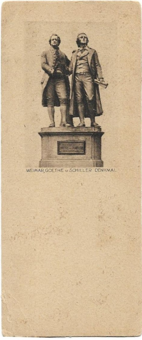 Bookmark Lesezeichen 396 Weimar Goethe Und Schiller Denkmal - Lesezeichen