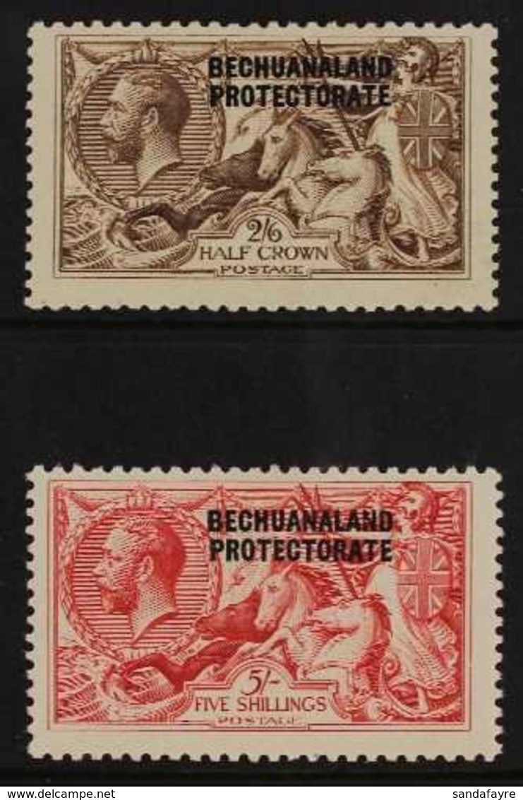 1920-23  2s6d & 5s Bradbury Wilkinson Printed Seahorse Set, SG 88/89, Very Fine Mint (2 Stamps) For More Images, Please  - Other & Unclassified