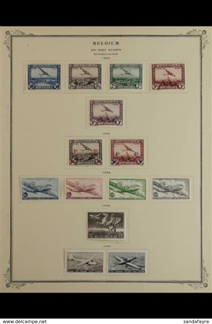 1930-58 AIRMAILS  FINE MINT RANGE On Printed Album Pages, All Different, Complete Basic Issues For The Period, 1951 50th - Sonstige & Ohne Zuordnung