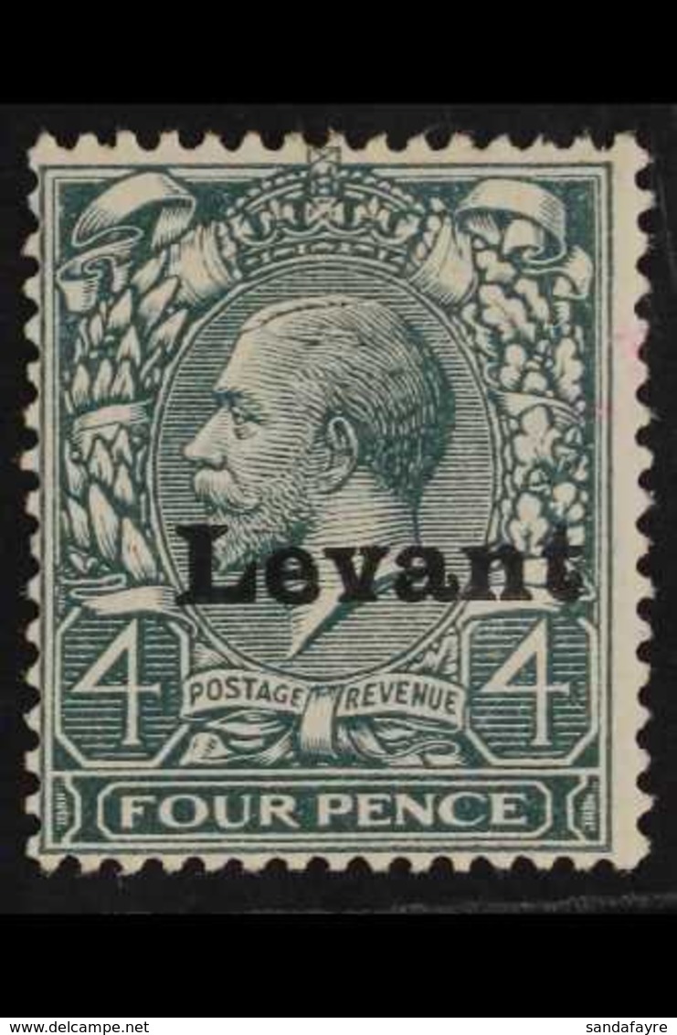 SALONICA  1916 4d Grey-green, SG S5, Mint With Minute Trace Of Pink Ink On A Couple Of Perfs At Right. For More Images,  - British Levant