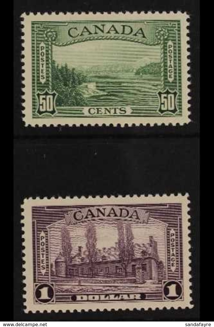 1937-8 TOP VALUES.   50c Green & $1 Violet SG 366/7, Never Hinged Mint (2 Stamps) For More Images, Please Visit Http://w - Otros & Sin Clasificación