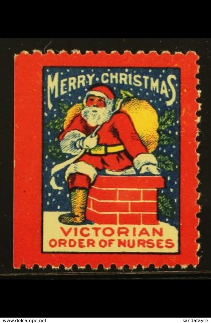 RARE CHRISTMAS SEAL  1926 Victorian Order Of Nurses - Vancouver Branch Christmas Seal, Very Fine Unused No Gum As Issued - Sonstige & Ohne Zuordnung