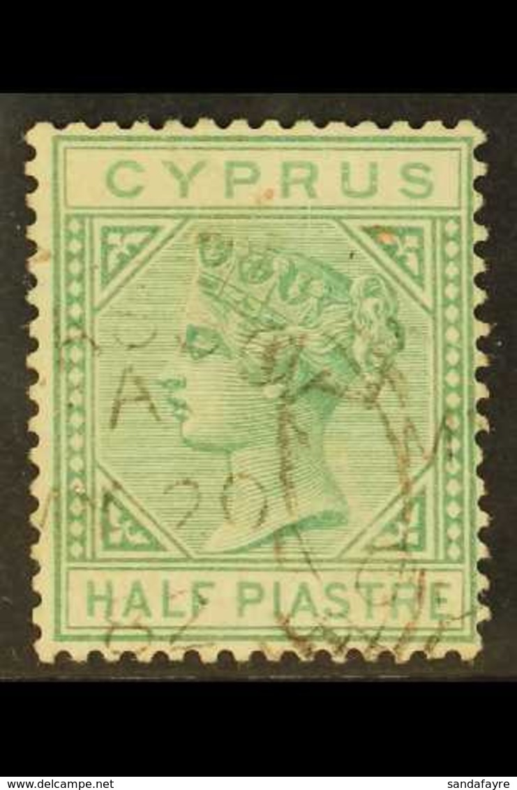 1882  ½d Emerald Green, Watermark "CA", SG 16, Very Fine Used With Clear Part May 20 1882 Cancel.  For More Images, Plea - Altri & Non Classificati