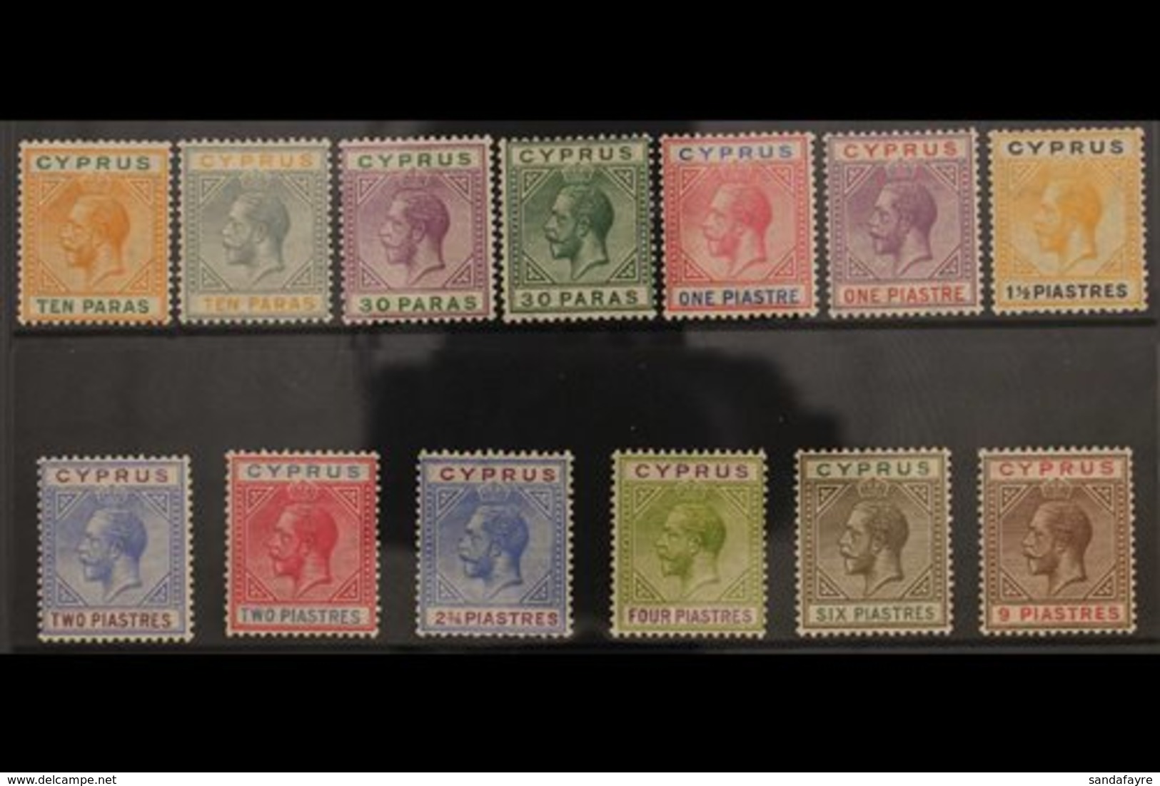 1921-23  KGV MSCA Wmk Set To 9pi, SG 85/97, Fine Mint. Fresh And Attractive! (13 Stamps) For More Images, Please Visit H - Other & Unclassified