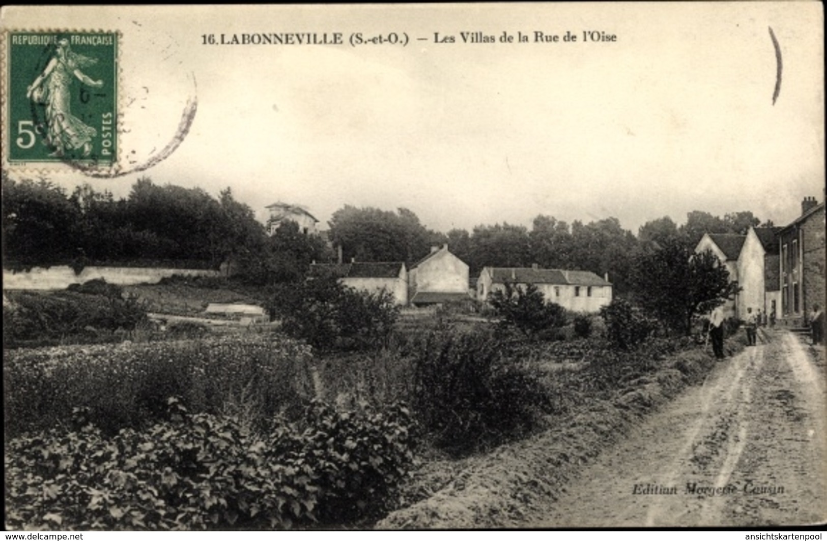 Cp Labonneville Val-d’Oise, Les Villas De La Rue De L'Oise - Sonstige & Ohne Zuordnung