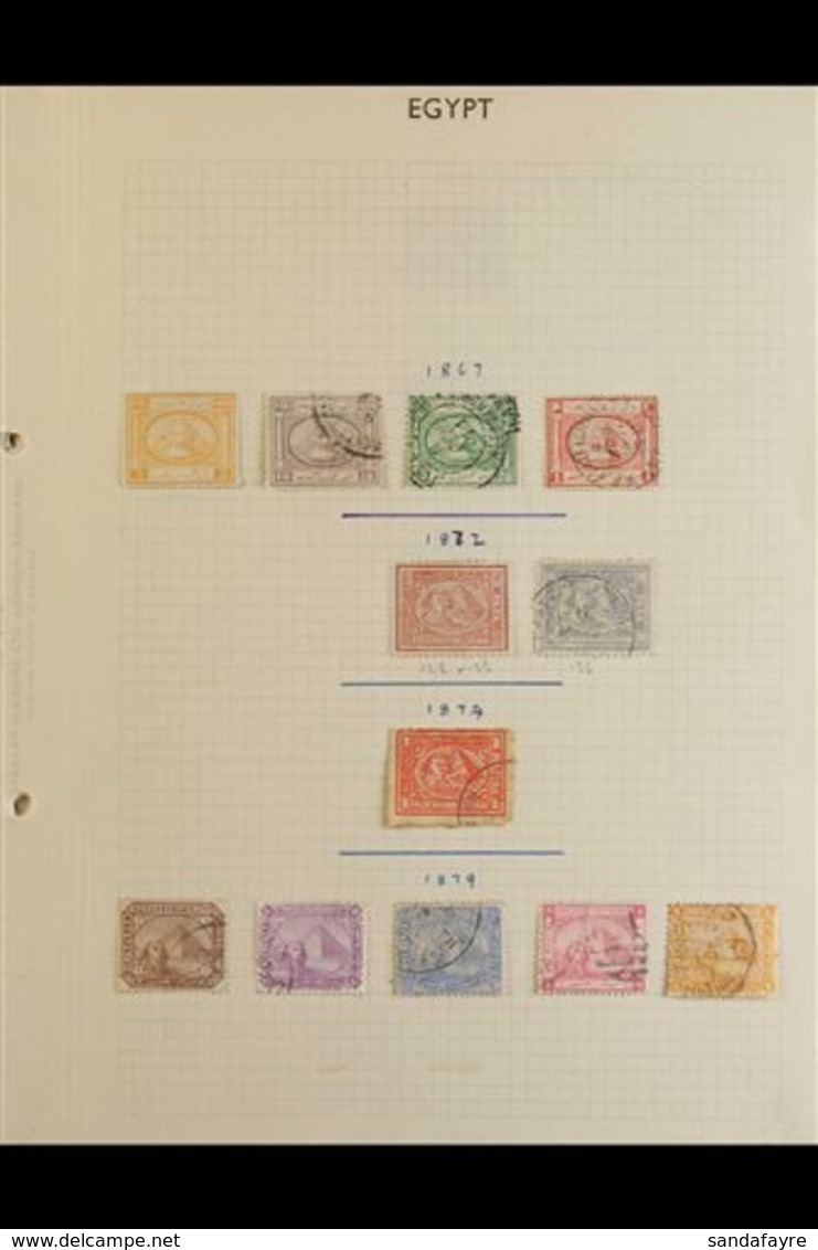 1867-1978 MINT & USED COLLECTION.  An Attractive, ALL DIFFERENT Collection Presented On Album Pages With Sphinx & Pyrami - Sonstige & Ohne Zuordnung