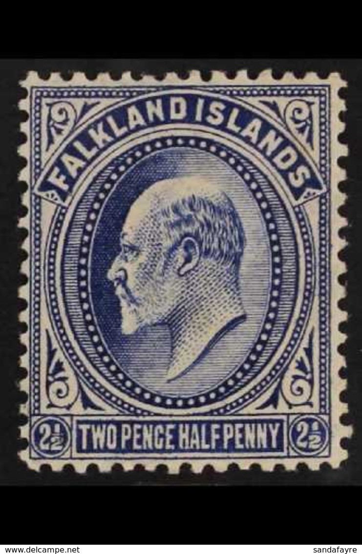 1904-12  2½d Deep Blue, SG 46b, Very Fine Mint For More Images, Please Visit Http://www.sandafayre.com/itemdetails.aspx? - Falkland Islands