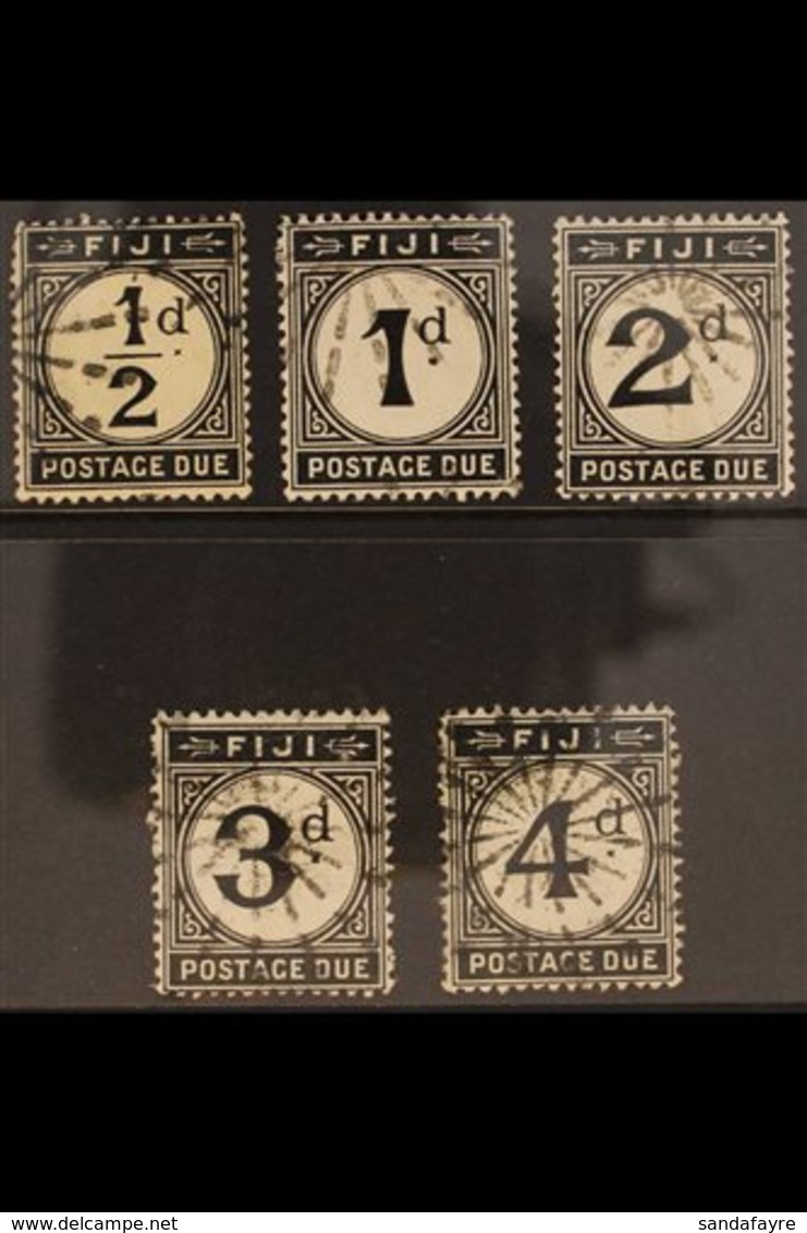 POSTAGE DUES  1918 Set Complete, SG D6/10, Very Fine Used. (5 Stamps) For More Images, Please Visit Http://www.sandafayr - Fidschi-Inseln (...-1970)