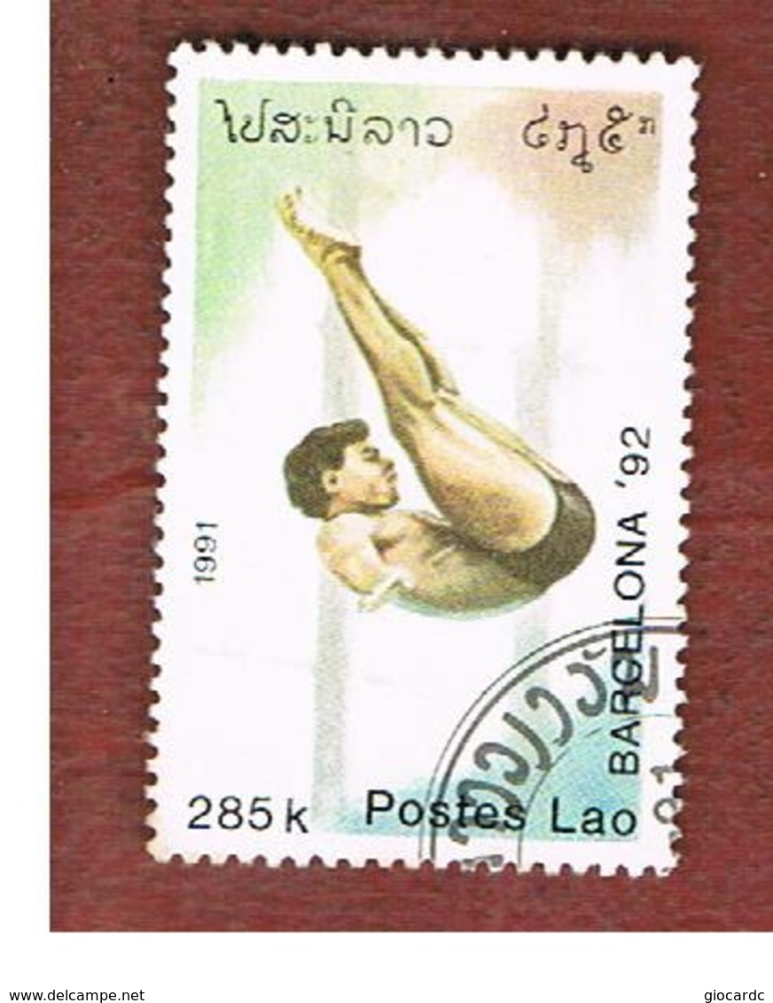 LAOS   -  SG 1233 -  1991  OLYMPIC GAMES: DIVING  - USED ° - Laos