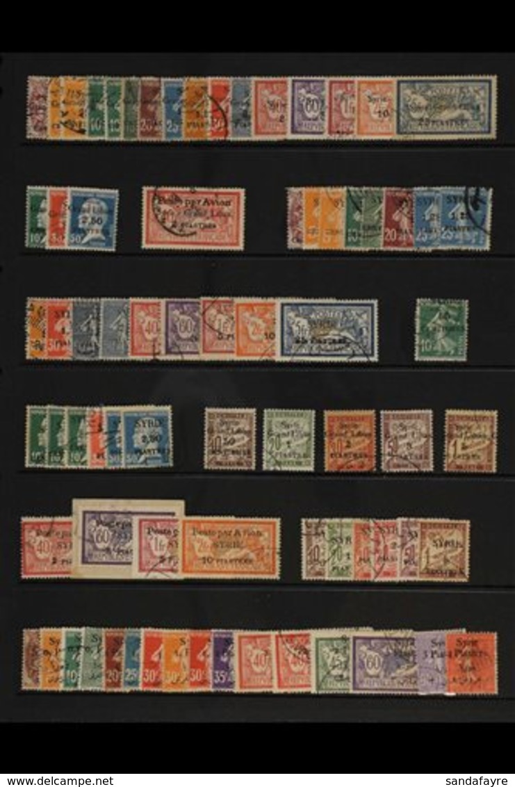 SYRIA  1923-33 FRENCH MANDATED TERRITORY USED COLLECTION. A Extensive Used Collection Of This Period That Includes 1923  - Other & Unclassified