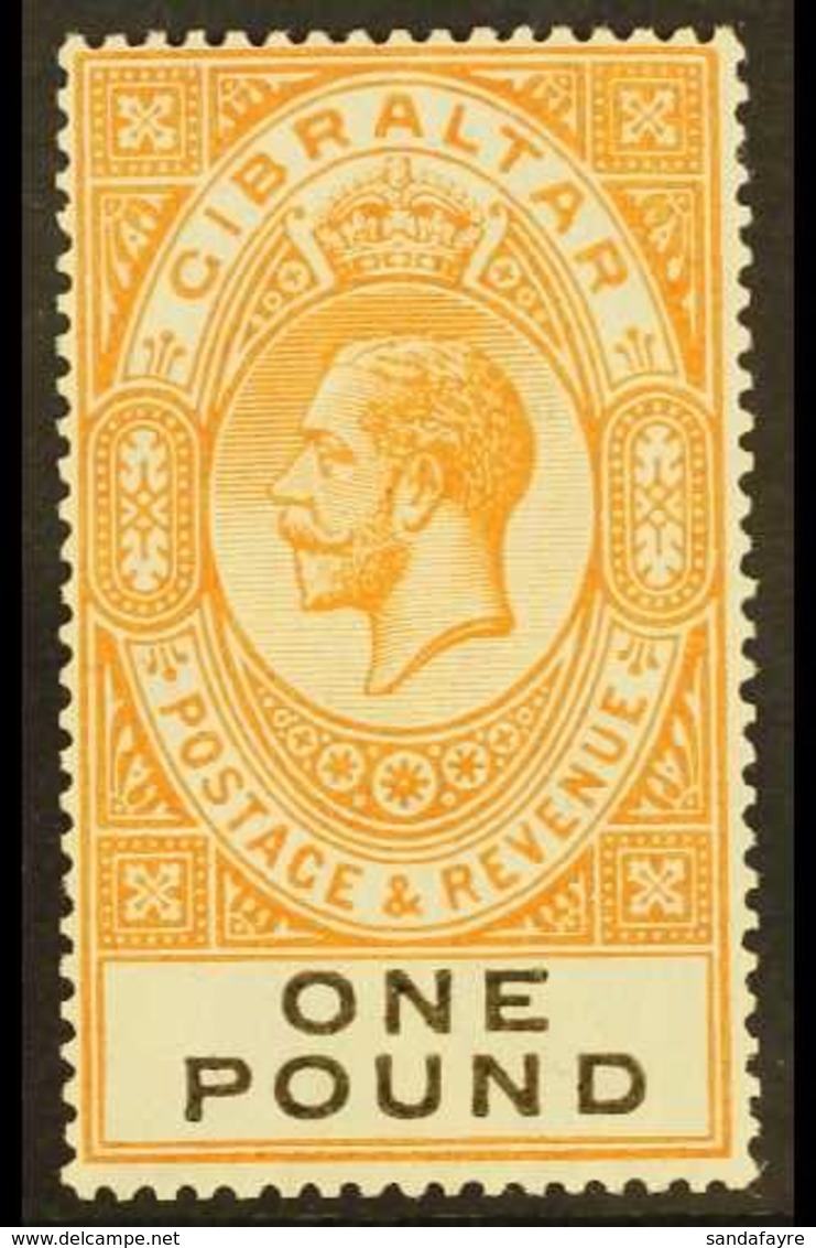 1925-32  £1 Red-orange & Black, SG 107, Never Hinged Mint For More Images, Please Visit Http://www.sandafayre.com/itemde - Gibilterra