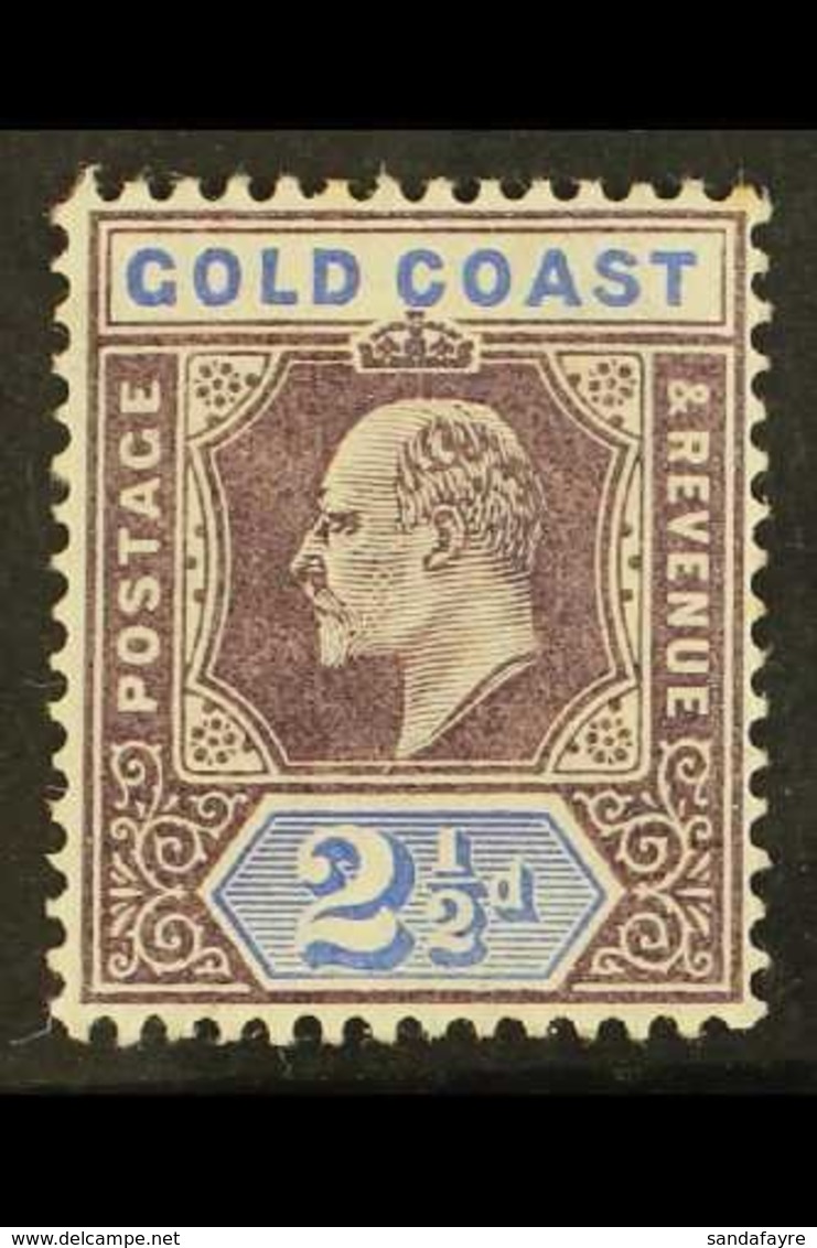 1904-06  2½d Dull Purple & Ultramarine, Watermark Multiple Crown CA, SG 52, Very Fine Mint. For More Images, Please Visi - Gold Coast (...-1957)
