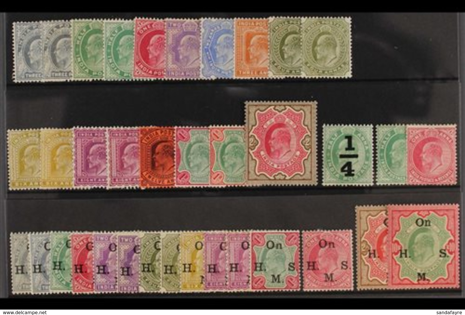 1902-11 KEVII MINT COLLECTION.  An Attractive Collection Presented On A Stock Card That Includes The 1902-11 Definitive  - Other & Unclassified