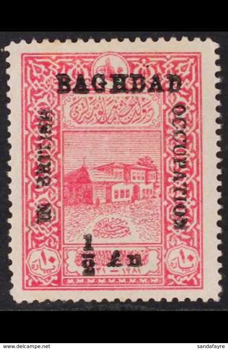 1917  ½a On 10pa Carmine (Old GPO), SG 9, Mint. A Rarity. For More Images, Please Visit Http://www.sandafayre.com/itemde - Iraq