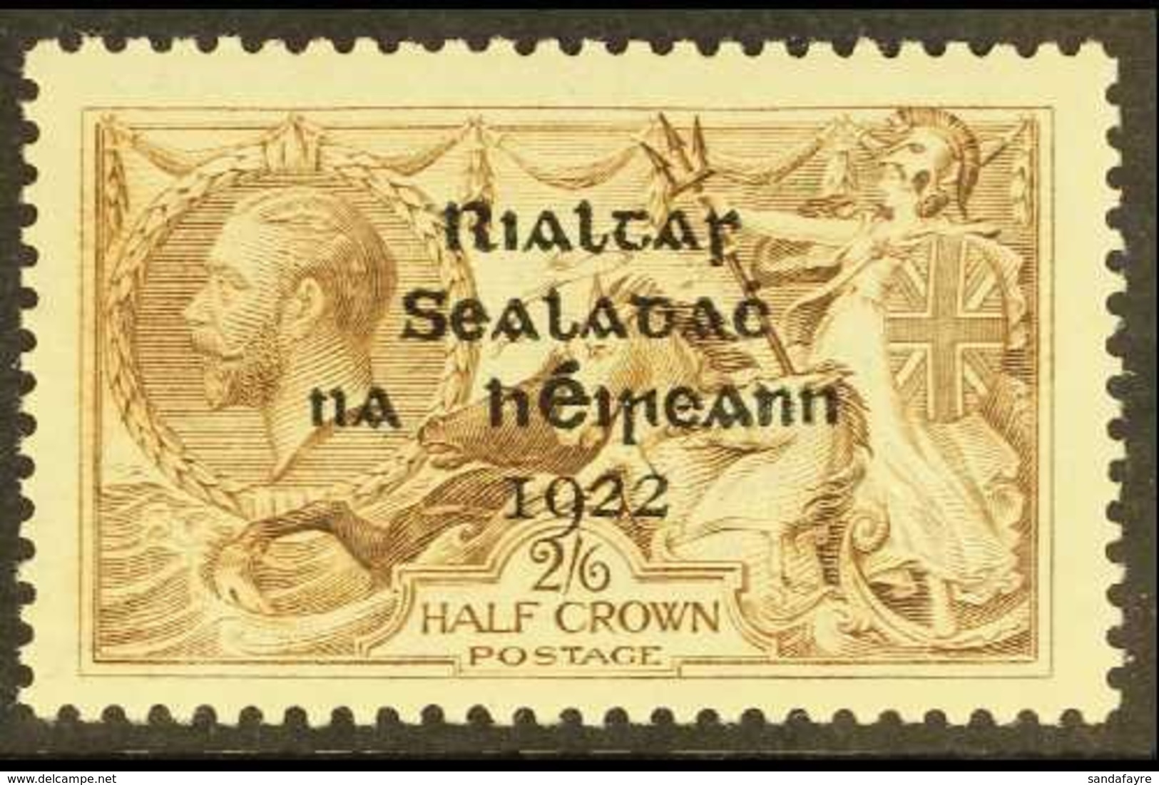 1922  2s6d Sepia-brown Seahorse With Thom Overprint, SG 44, Never Hinged Mint, Very Fresh. For More Images, Please Visit - Altri & Non Classificati