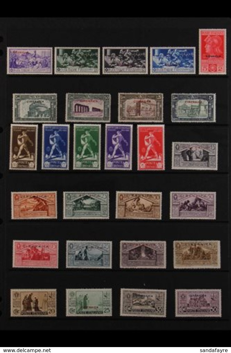 CYRENAICA  1923-1934 ALL DIFFERENT MINT COLLECTION Generally Fine Condition, A Few Sets (including 1929 Montecassino Abb - Other & Unclassified