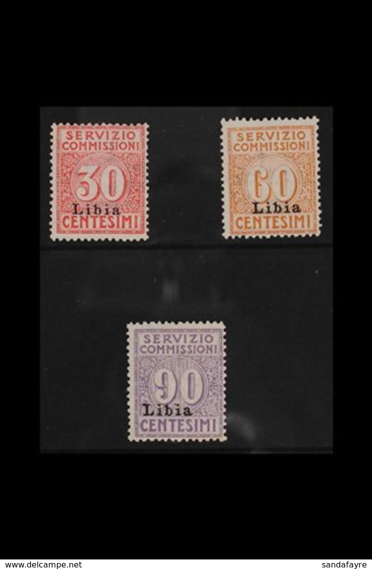 LIBYA  SERVIZIO COMMISSIONI 1915 Set, Sass. S. 72, Never Hinged Mint. (3 Stamps) For More Images, Please Visit Http://ww - Other & Unclassified