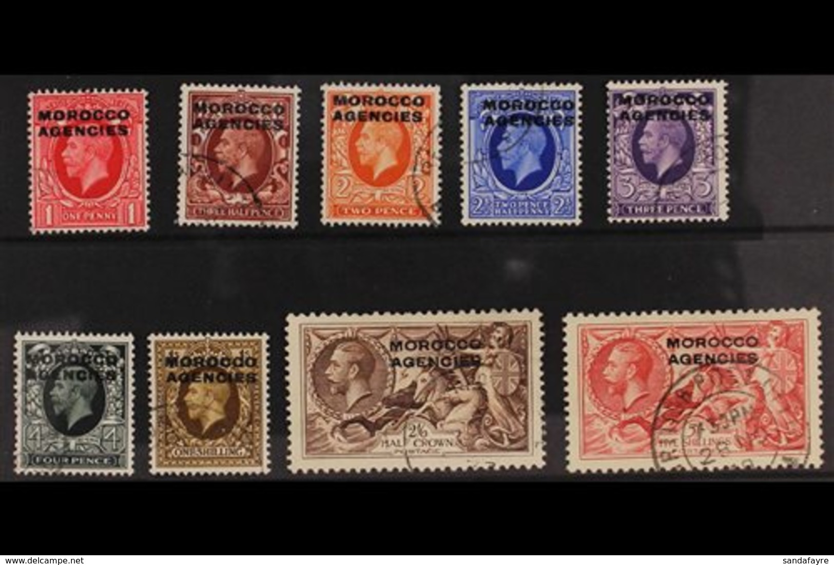 BRITISH  1935-37 Harrison And Re-engraved Complete Set, SG 66/74, Very Fine Used. (9 Stamps) For More Images, Please Vis - Other & Unclassified