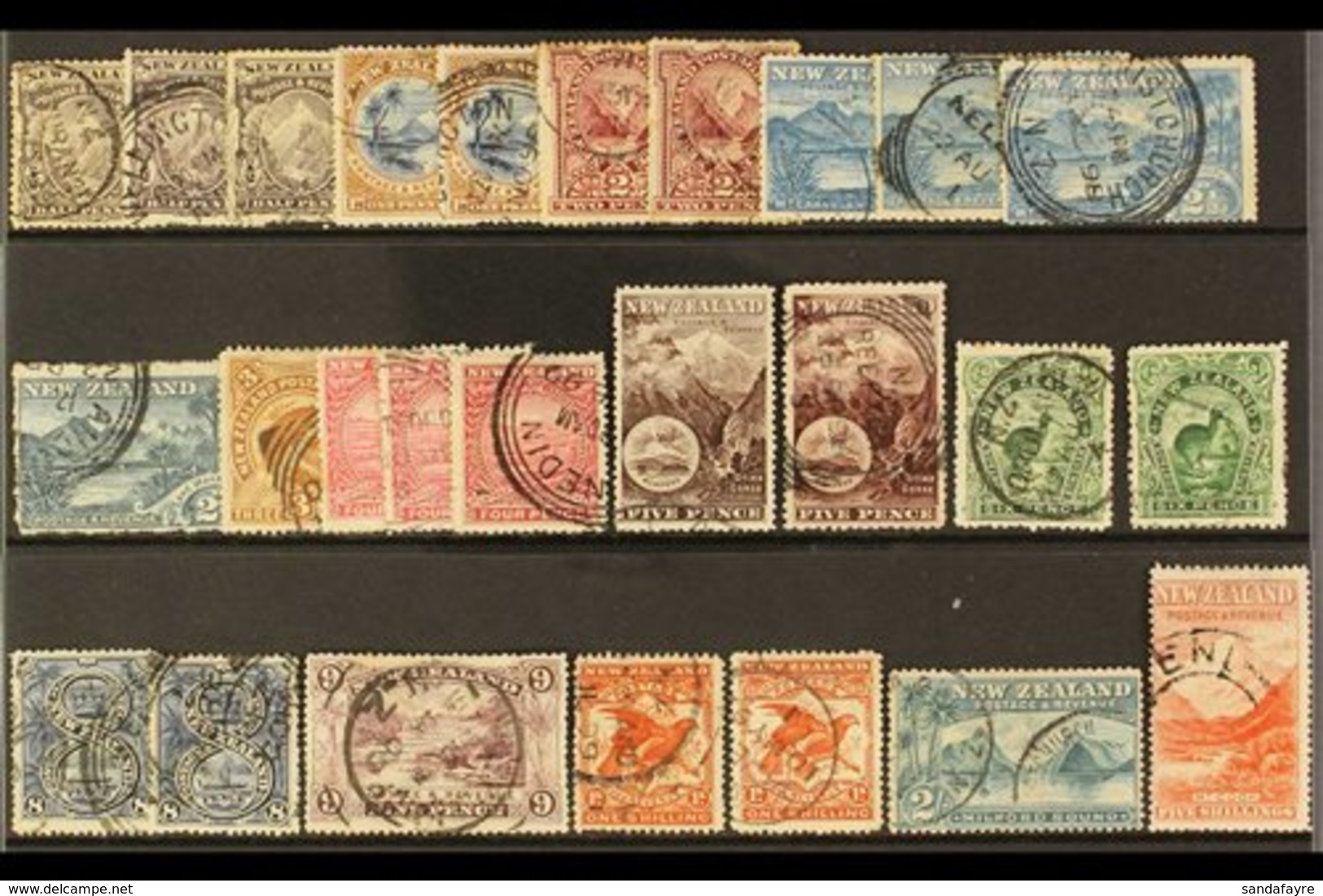 1898 - NO WATERMARK PICTORIALS.  A Complete Set Of 14, SG 246/259, Good To Fine Used, With Some Of The Additional Listed - Andere & Zonder Classificatie