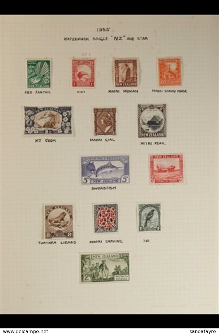 1935-1950 ATTRACTIVE MINT COLLECTION  With Many PLATE & IMPRINT BLOCKS Presented In An Album, Includes 1935-36 Pictorial - Otros & Sin Clasificación