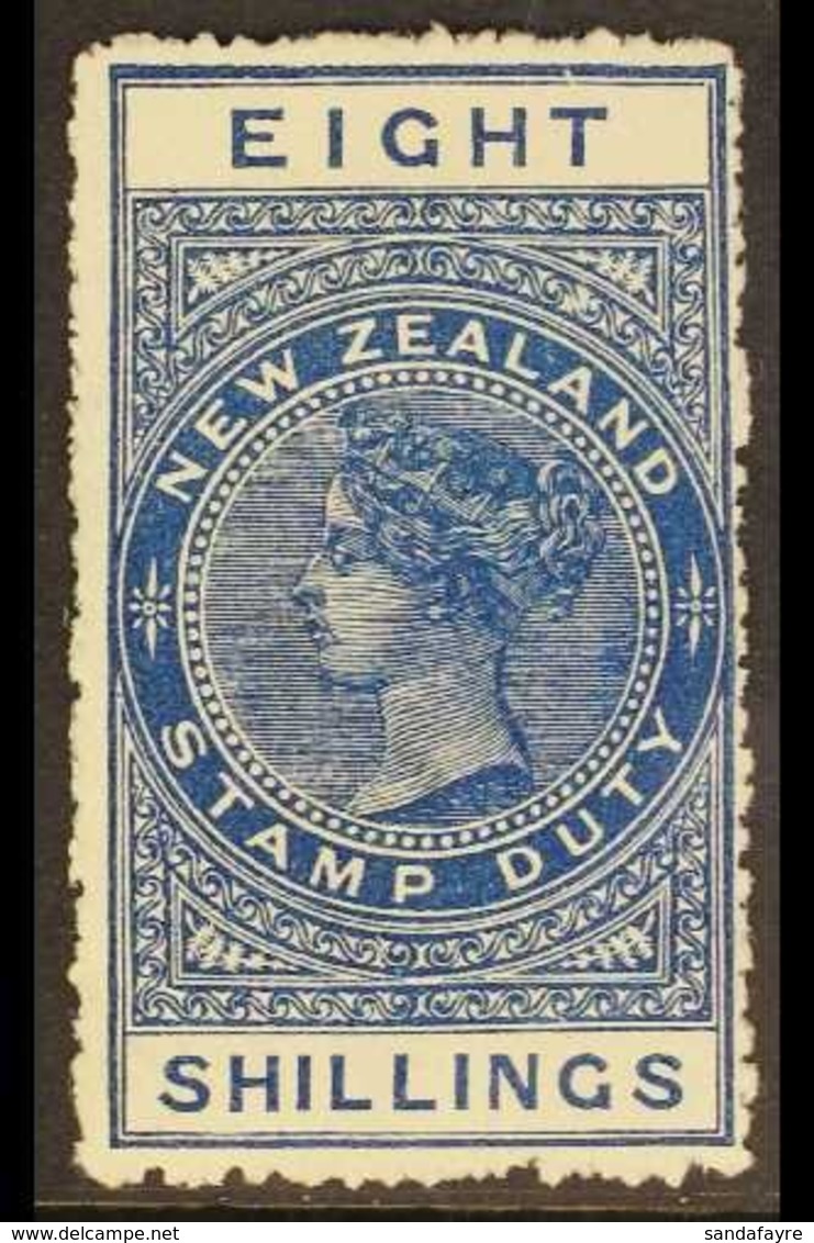 POSTAL FISCAL  1906 8s Deep Blue, Unsurfaced Cowan Paper, P 14, SG F85, Fine Mint For More Images, Please Visit Http://w - Other & Unclassified