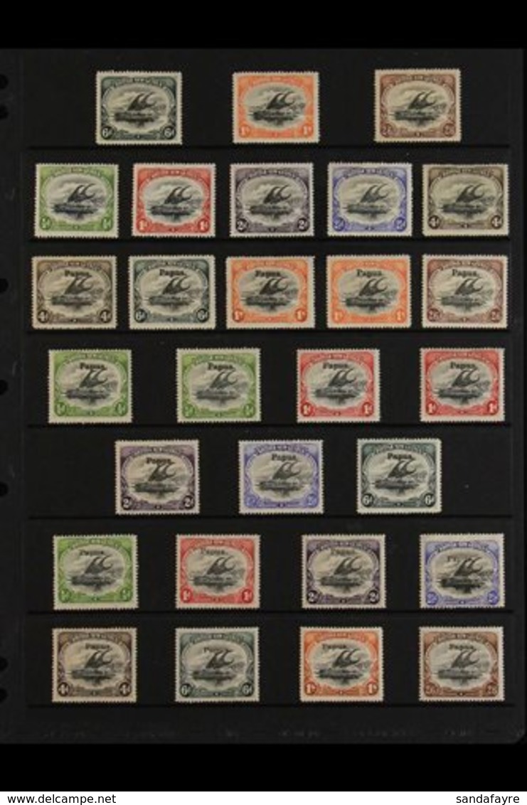 1901-1906 MINT ROSETTES WATERMARK COLLECTION  A Valuable "Old Time" Rosettes Watermark Collection With A Complete Set &  - Papua Nuova Guinea
