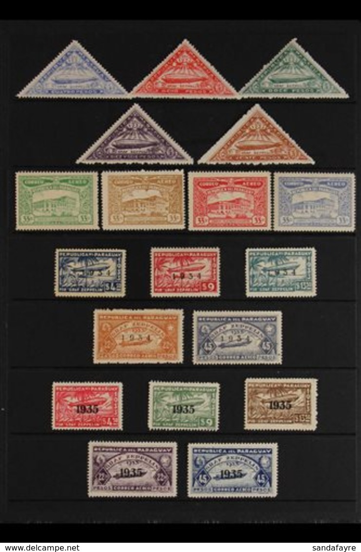 1932-39 MINT AIR POST COLLECTION.  A Selection Of Mint Sets, Some Issues Are Never Hinged, Neatly Presented On Stock Pag - Paraguay