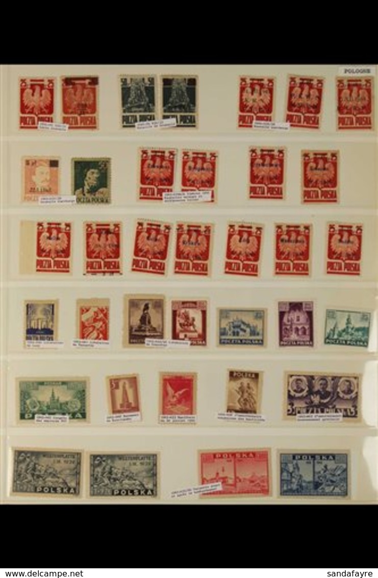 1941-1946 FINE MINT & NHM COLLECTION  On Stock Pages, All Different, Includes 1945 5z On 25g & 5z On 50g, 1945 Liberatio - Other & Unclassified