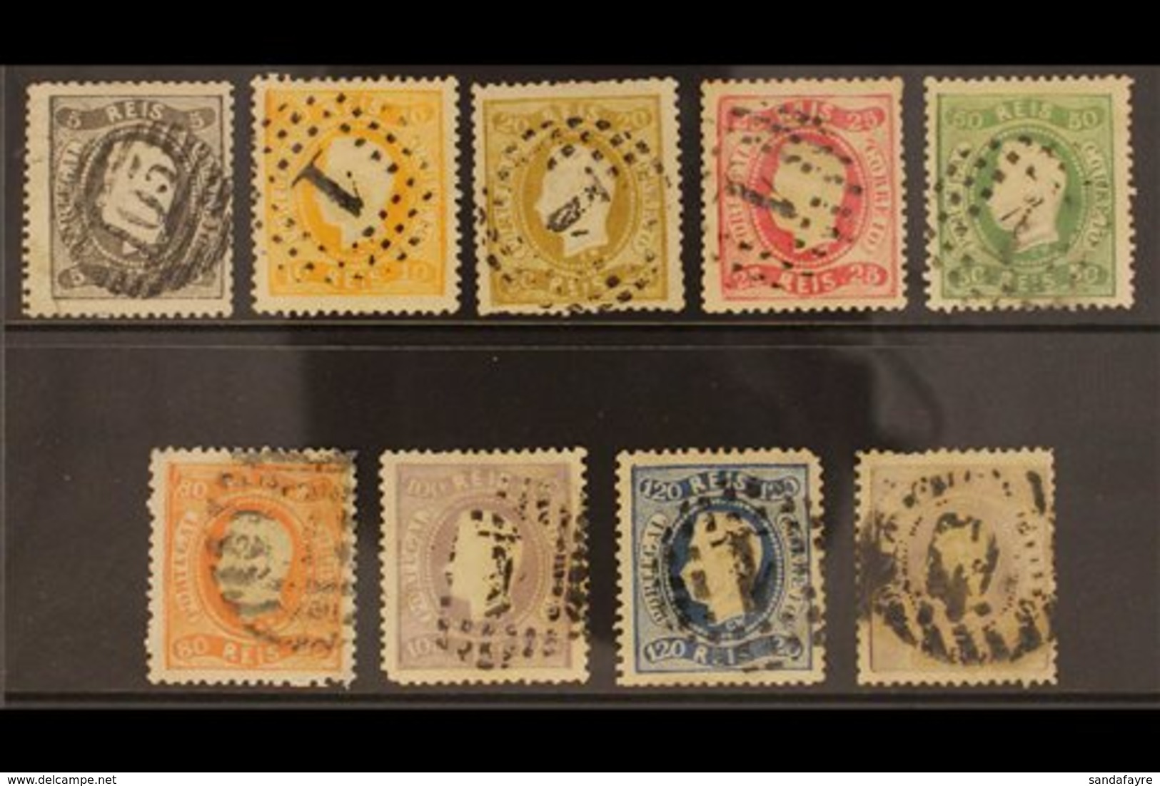 1867-70  Luis 'curved Labels' Complete Set (Michel 25/33, SG 52-68), Used, Some With Small Faults, Mostly Good To Fine U - Altri & Non Classificati