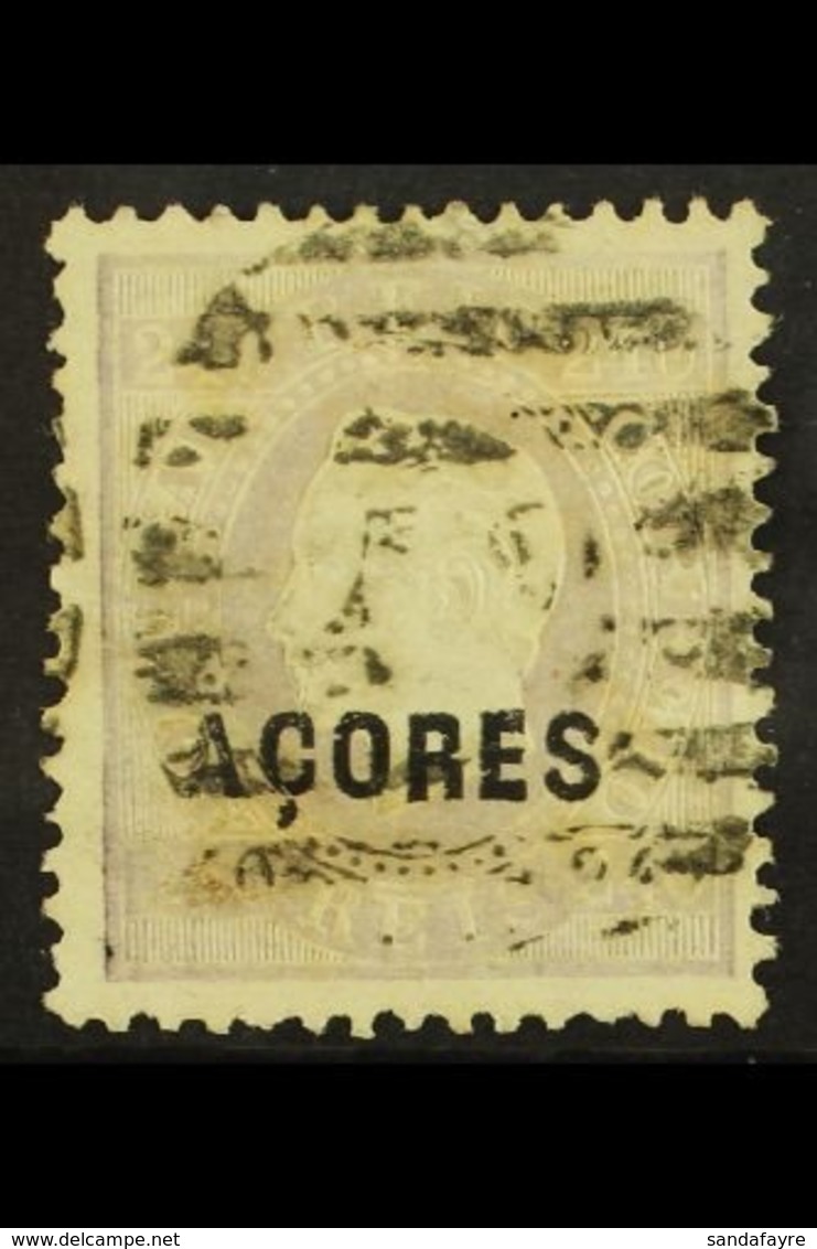 AZORES  1871-73 240r Pale Dull Lilac, SG 26, Fine Used With ISPP Certificate. A Difficult Stamp To Find! For More Images - Other & Unclassified