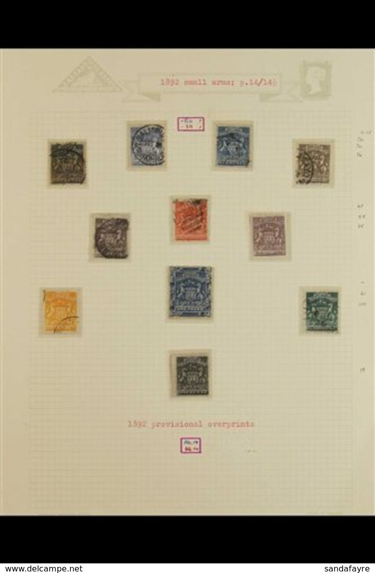 1892-1909 LOVELY OLD TIME COLLECTION ON PAGES  Mint And Used Ranges Incl. 1892-93 2s.6d. Fine Mint, 6d Ultramarine Cds U - Sonstige & Ohne Zuordnung