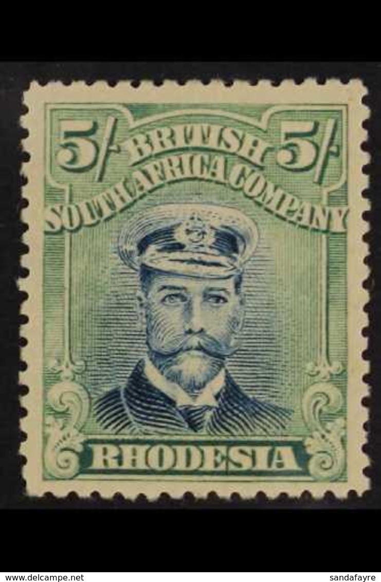 1913 - 19  5s Blue And Blue Green, Admiral, Head Die III, Perf 14, SG 275, Very Fine Mint. For More Images, Please Visit - Other & Unclassified