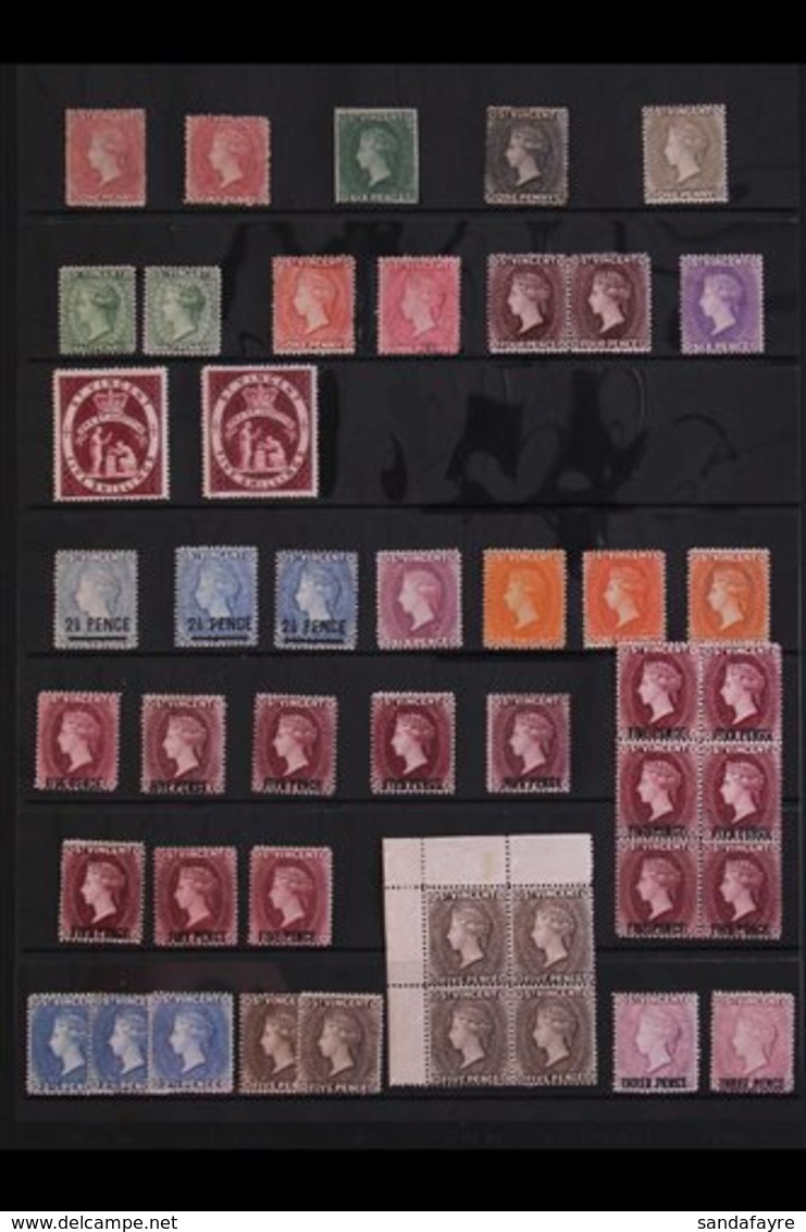 1861-1936 OLD TIME MINT SELECTION CAT £1000+  An Attractive Array In Mostly Fine Condition, A Few Stamps Without Gum. No - St.Vincent (...-1979)