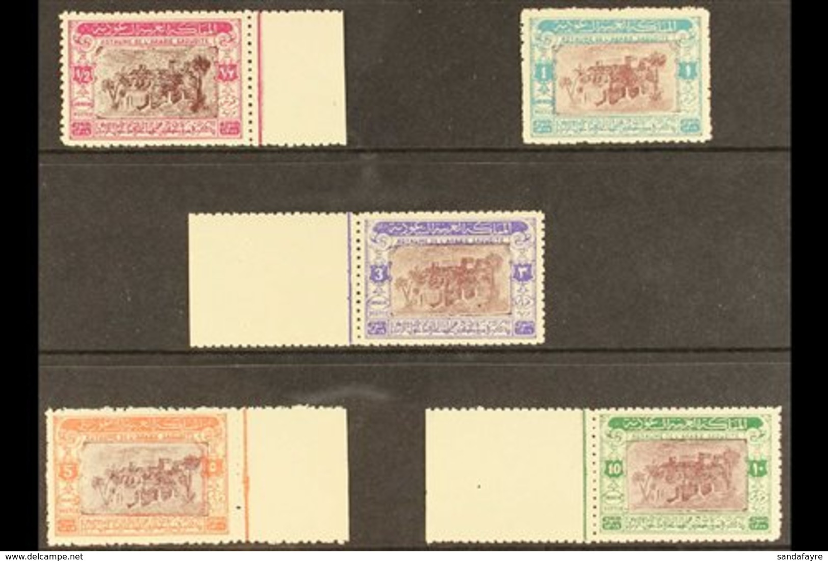 1950  50th Anniv Of Capture Of Riyadh, SG 365/369, Never Hinged Mint. (5 Stamps) For More Images, Please Visit Http://ww - Saudi Arabia