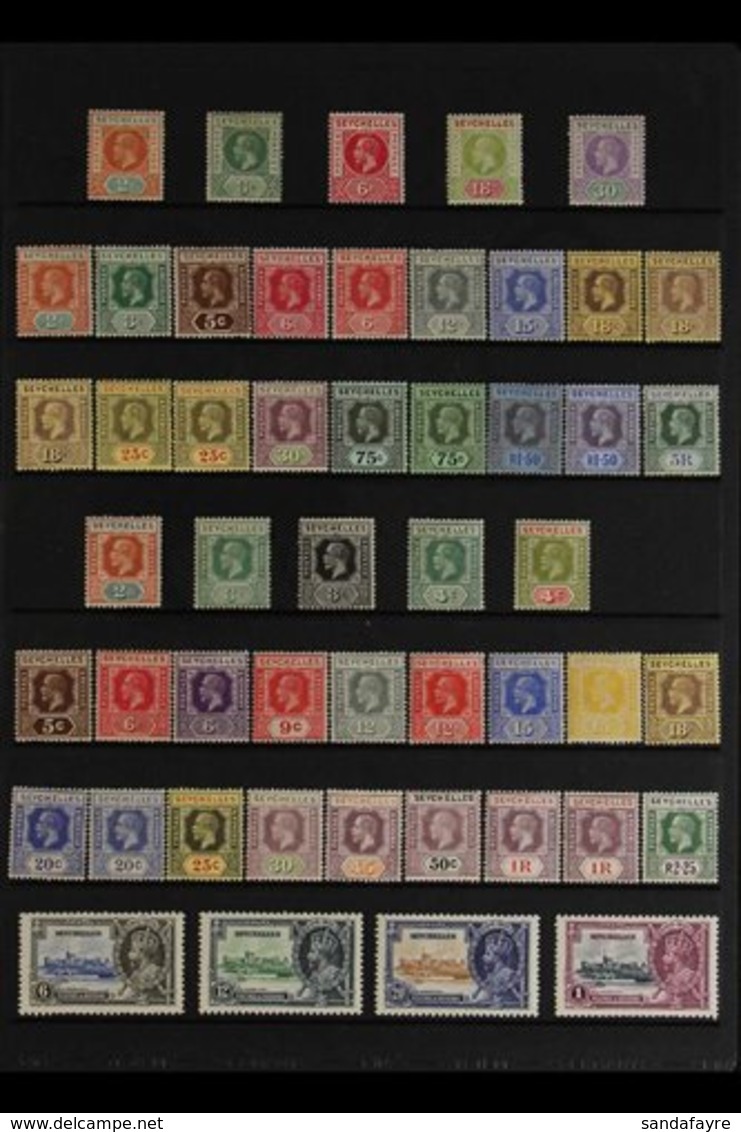 1912-36 KGV MINT COLLECTION.  An Attractive Collection That Includes 1917-22 Range With Most Values & Some Shade Interes - Seychellen (...-1976)
