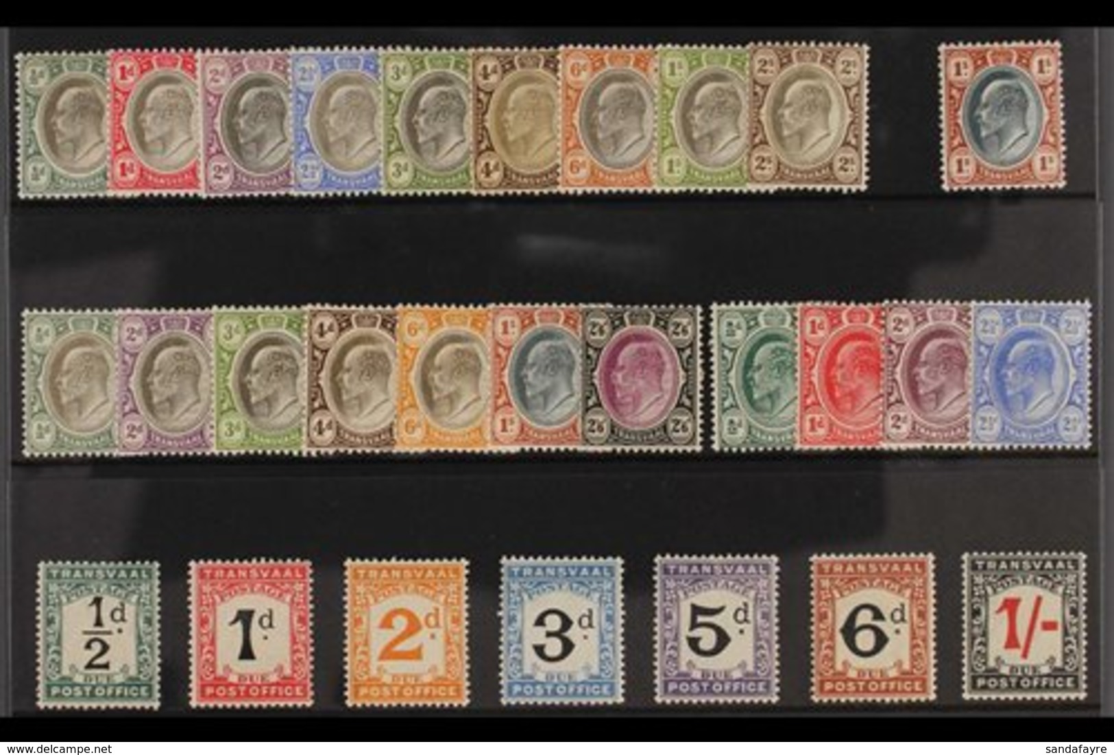 TRANSVAAL  1902-09 KEVII FINE MINT RANGES That Includes The 1902 Set To 2s, 1903 1s, 1904-09 To 1s And 2s.6d, 1905-09 Se - Ohne Zuordnung