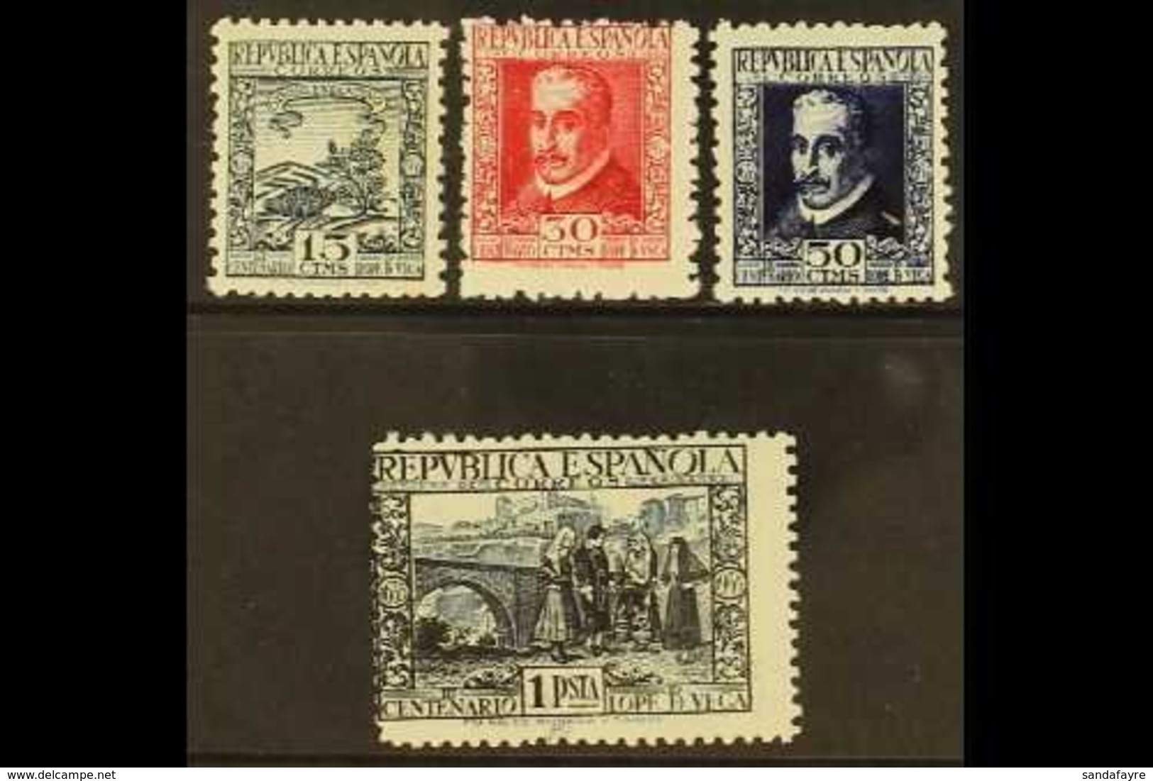 1935  Tercentenary "Lope De Vega" P11½ Set, SG 781/4, Mi 642A/45A, Never Hinged Mint (4 Stamps) For More Images, Please  - Sonstige & Ohne Zuordnung