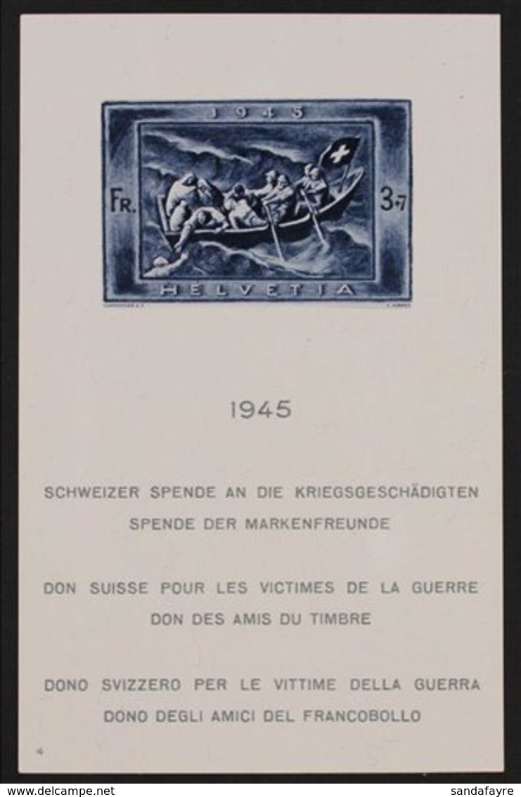 1945  War Relief Fund Mini-sheet (Michel Block 11, SG MS446a), Never Hinged Mint, Very Fresh. For More Images, Please Vi - Sonstige & Ohne Zuordnung